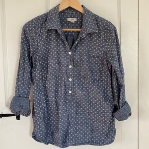 J. Crew Chambray Top